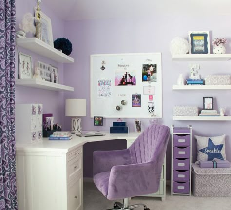 The Davis Home - Transitional - Kids - Houston - by Marker Girl Home | Houzz Purple Girls Bedroom, Teen Bedroom Makeover, Girls Bedroom Makeover, Purple Bedrooms, Teen Bedroom Designs, Purple Bedroom, Purple Rooms, Family Summer, Kids Bedrooms