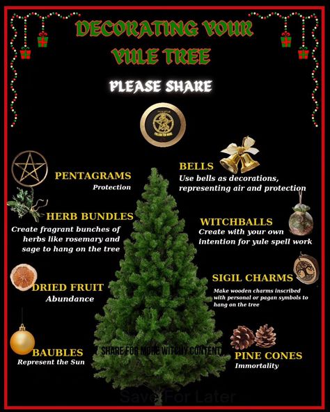 ✨ Embrace the magic of Yule with these witchy tips to make your season truly enchanting! 🌙🔮 As the Wheel of the Year turns, harness the power of the Winter Solstice to manifest your dreams and set intentions for the coming year. 🌲✨ 1. Create a Yule altar with evergreen boughs, pinecones, and candles to honor the return of the light. 🕯️🌿 2. Brew a warm, spiced tea with cinnamon and cloves to invite prosperity and protection. 🍵✨ 3. Craft a Yule log with symbols of abundance and joy, and burn i... Yule Tide Greetings, Yule Log Pagan Winter Solstice, Winter Solstice Symbols, Winter Solstice Witchcraft, Yule Offerings, Pegan Holidays, Yule Tea, Yule Log Pagan, Yule Altar