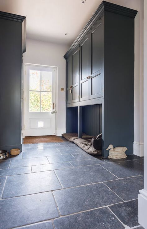 Natural Stone Flooring, Natural Stone Tiles | Naos Floors Bluestone Tile Floors, Bluestone Floor Interior, Blue Stone Tile Bathroom, Living Room Tile Floors, Slate Tile Floor Laundry Room, Stone Floor Entrance Hall, Flagstone Mudroom Floor, Belgium Bluestone Floors, Soapstone Tile Floor