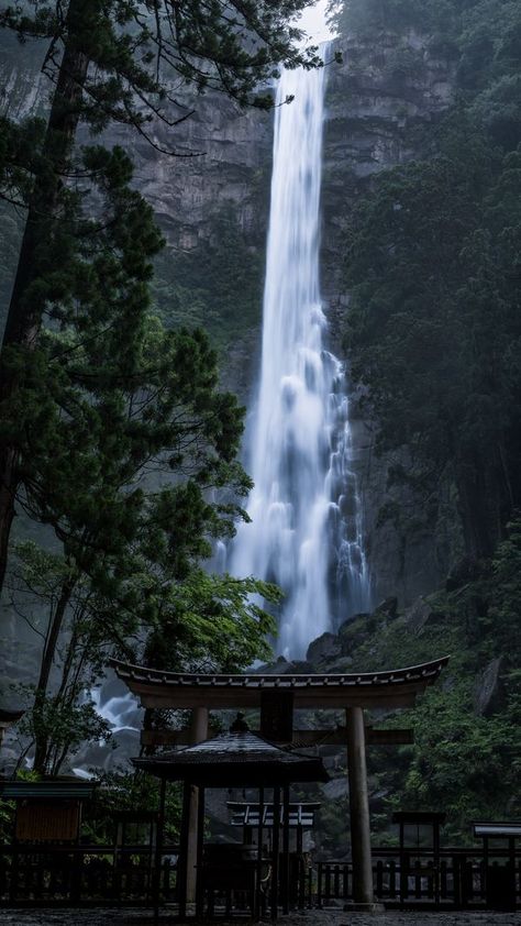 Shinto Aesthetic, Heaven's Gate, Shinto Shrine, A Barrier, Water Fall, Japanese Landscape, Japan Trip, Japan Aesthetic, Aesthetic Japan