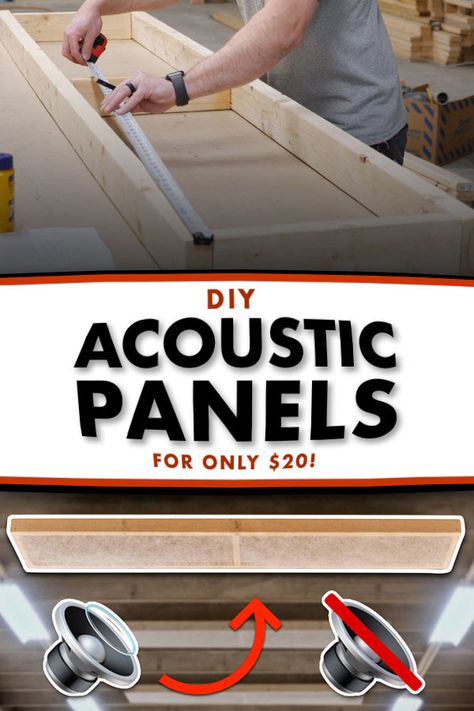 Acoustic Panels — Crafted Workshop Sound Panels Decorative Wood, Wood Sound Absorbing Panel, Sound Absorption Panels, Sound Absorbing Decor Diy, Diy Sound Proofing Walls Cheap, Diy Sound Proofing, Diy Sound Absorbing Panels, Sound Panels Diy, Diy Acoustic Panels