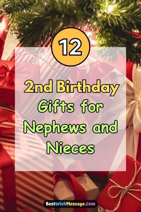 ✨ Celebrate the joy of turning two with these delightful gift ideas! Explore a curated collection of 12+ presents that are sure to delight your precious nephew or niece. Whether it's a cute outfit 👕 or a whimsical toy, find something they'll adore on their special day! #2ndBirthday #GiftInspiration #ToddlerGifts #FamilyBonding Best Wishes Messages, 13th Birthday Gifts, Bath Toys For Toddlers, 25th Birthday Gifts, Baby Shower Wishes, 2nd Birthday Gifts, Nephew Gifts, Baby Teething Toys, Baby Skin Care