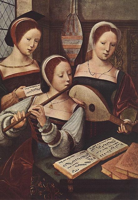 Concert of Women, c.1530-1540 Robert Campin, Western Civilization, Early Music, Maria Magdalena, Hermitage Museum, Early Middle Ages, Three Women, William Turner, Female Musicians