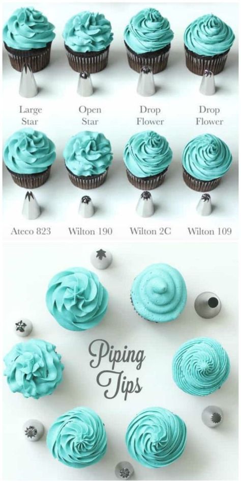 Frosting Guide, Frost Cupcakes, Cupcake Frosting Recipes, Thanksgiving Cupcakes, Resipi Kek, Cupcake Decorating Tips, Cake Decorating Icing, Torte Cupcake, Cupcakes Decorados