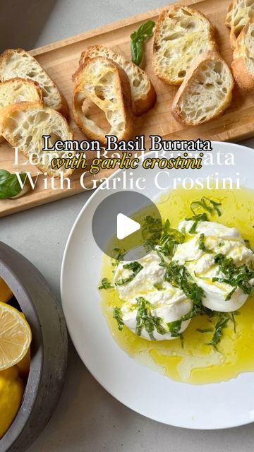 Christie Chapman on Instagram: "Your weekend is begging for this Lemon Basil Burrata Appetizer with Garlic Crostini toasts. 🍋🌿🧄

The recipe is in my Simple yet Special Long Weekend Menu.  Link in Bio. 

Happy Long Weekend, my loves! 

We are laying low, seeing friends and spending time on the deck.  What are you up to this weekend? 

#lemonburrataappetizer #lemonbasilburrata #easyappetizer #burratarecipe #summerappetizer #burrata #christieslovestory
@qualitycheeseinc" Burrata Appetizer, Garlic Crostini, Burrata Recipe, Happy Long Weekend, Bio Happy, Lemon Basil, Summer Appetizer, Dinner Bell, Family Dinner Recipes