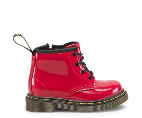 DR MARTENS BROOKLEE B Jordans High Tops, Toddler Jordans, Vans For Kids, Jordans High, Dr Martens Store, Jordans Girls, Patent Leather Boots, Kids Converse