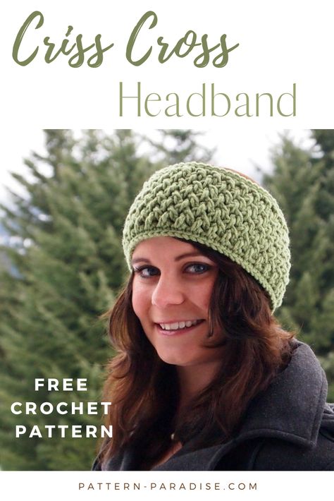 Crochet Bandana Pattern, Easy Crochet Ideas, Crochet Hair Band, Crochet Headwear, Cross Headband, Crochet Ear Warmer Pattern, Crochet Headband Free, Crochet Headband Pattern Free, Crochet Headbands