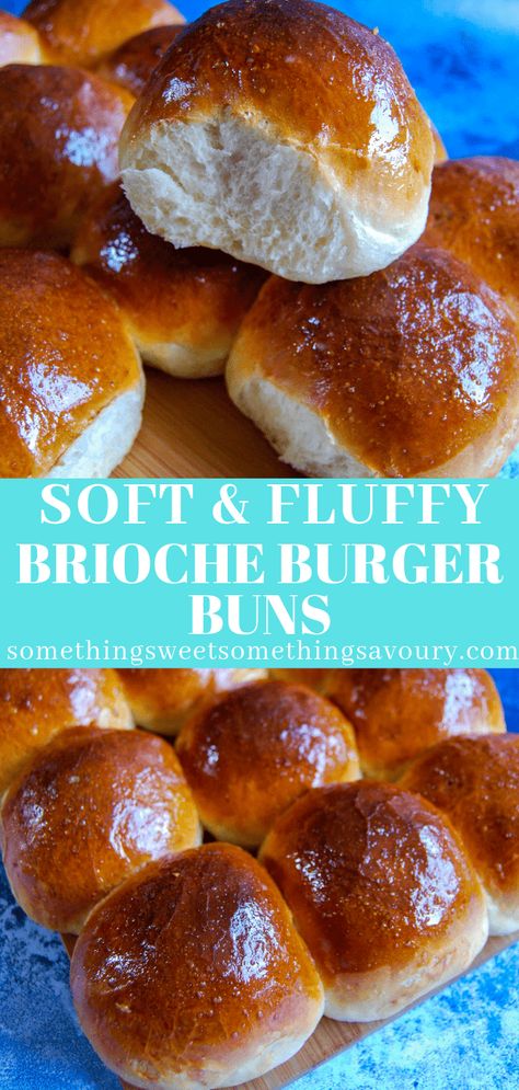 These soft and fluffy brioche burger buns are perfect for burgers, pulled pork, and so much more! #briochebunrecipe #briocheburgerbuns Galette Des Rois Recipe, Savory Brunch, Brioche Burger Buns, Burger Buns Recipe, Galette Frangipane, Homemade Brioche, Brunch Appetizers, Gourmet Burger, Brioche Recipe