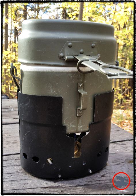 Homemade Alcohol Stove: Skurka-Slingblade Version — Bull Moose Patrol Trangia Stove, Pretzel Chips, Sling Blade, Homemade Alcohol, Bush Craft, Canoe Camping, Cooking Kit, Alcohol Stove, Mess Kit