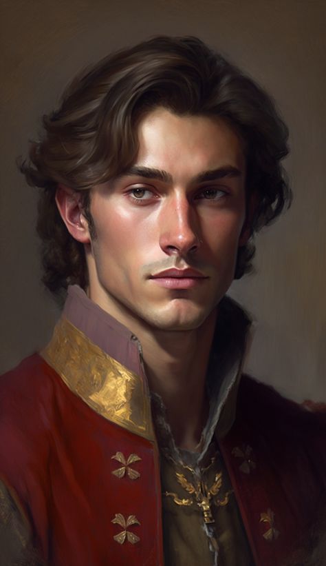 Lathander Dnd, Male Cleric Dnd, Medieval Noble, Fantasy Noble Art, Fantasy Noble, Dnd Noble, Fantasy Nobleman, Human Noble Dnd, Nobleman Character Art