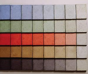 <pigment color samples> Small Patio Ideas Townhouse, Pigmented Concrete, Plywood Floors, Diy Concrete Patio, Floors Laminate, Concrete Pigment, Kid Furniture, Colored Concrete, Stone Wall Design