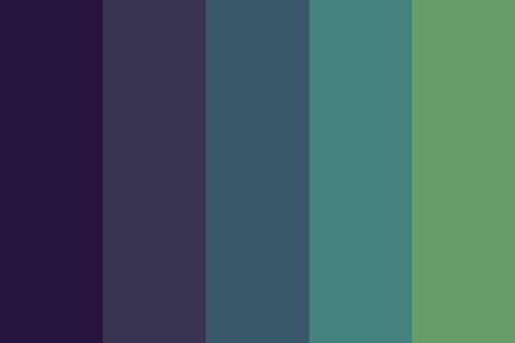 Deep Sea Seaweed Color Palette Deep Sea Colour Palette, Deep Sea Palette, Seaweed Color Palette, Oceanic Color Palette, Ocean Color Palettes, Sea Pallet Color, Green Blue Purple Color Palette, Deep Sea Color Palette, Siren Color Palette