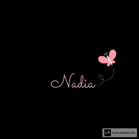 Nadia Name Wallpaper, Nadia Name, N Names, Cute Writing, Dp For Whatsapp, Shadow Art, Name Wallpaper, In Wallpaper, Iphone Wallpaper