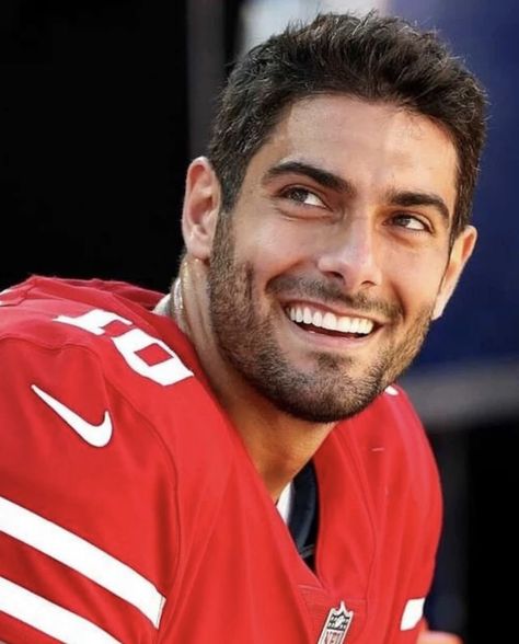 Jimmy Garoppolo 49ers, Man Collage, Crush Cake, Handsome Football Players, Nfl Football 49ers, Jimmy Garoppolo, Forty Niners, Choices Game, Football Boyfriend