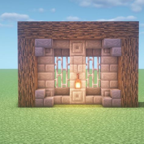 Minecraft wall design Minecraft Wall Pattern Ideas, Minecraft Building Ideas Walls, Wall Design Ideas Minecraft, Minecraft Wall Gradient, Minecraft Wall House, Minecraft Wall Designs Exterior, Minecraft Wall Pattern, Minecraft Interior Wall Designs, Wall Ideas Minecraft