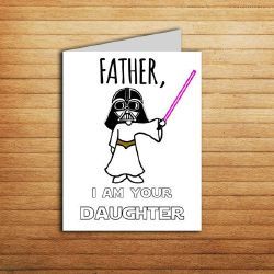 Daughter Birthday Cards, Diy Gifts For Dad, Diy Father's Day Gifts, Dad Birthday Card, Father's Day Diy, Star Wars Birthday, Dad Cards, Dad Day, Christmas Gift For Dad