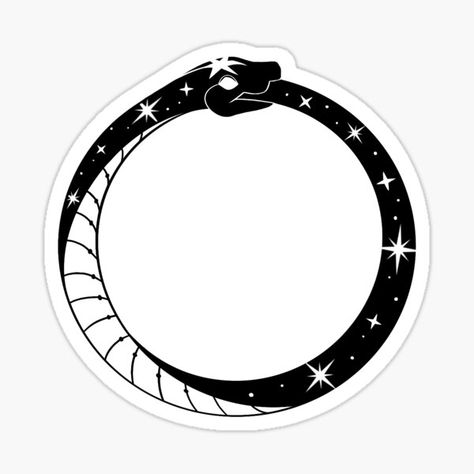 Celestial Stickers for Sale | Redbubble Celestial Stickers, The Ouroboros, Ouroboros Snake, Celestial Map, Wild Moon, Stay Wild Moon Child, Ancient Symbols, A Snake, Stickers For Sale