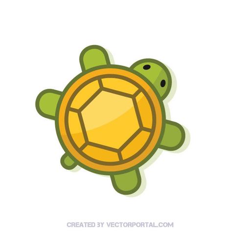 Turtle Vector Illustration, Turtle Cute Drawing, Sea Turtle Drawing Sketches, Simple Turtle Drawing, Turtle Drawing Simple, Cute Turtle Art, Turtle Doodle, Turtle Clip Art, Cartoon Sea Turtle