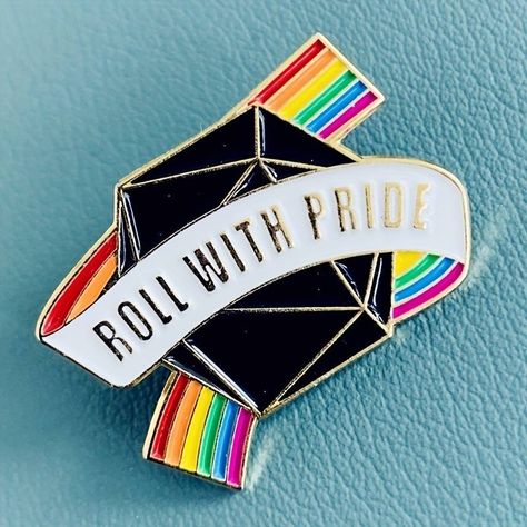 Roll With Pride Pin, Dice Pride, Lgbt Pride Enamel Pins, Funny Metal Cartoon Brooch For Backpack Hat Clothes - Temu Netherlands Pride Badges, Straight Ally, Pins Enamel, Halloween Shoes, Enamel Badges, Rainbow Items, Lgbt Pride, Christmas Jewelry, Pride Flags