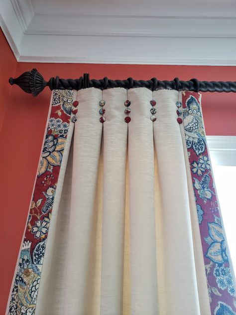 Diy Window Treatments, Unique Curtains, Drapery Designs, Curtains And Draperies, The Curtains, Luxury Curtains, Stylish Curtains, Custom Drapery, Custom Drapes