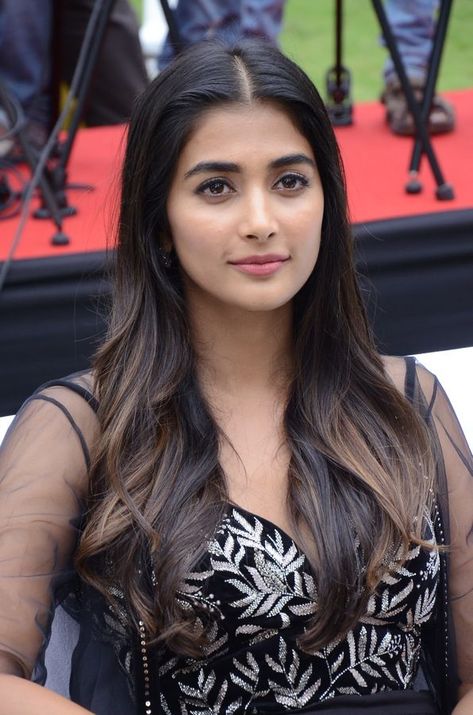 Pooja Hegde stills at Valmiki movie Press Meet Pooja Hegde, Actress Pics, Bollywood Girls, Desi Beauty, Bollywood Actress, Hair Color, Actresses, Media, Makeup