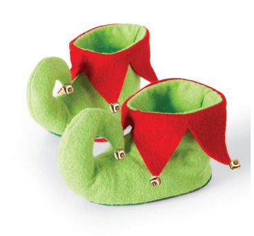 Free Sewing Pattern For These Adorable Elf Booties! Elf Slippers, Elf Boots, Christmas Elf Costume, Fun Diy Projects, Elf Shoes, Toddler Slippers, Quilt Block Patterns Free, Charitable Giving, Elf Costume