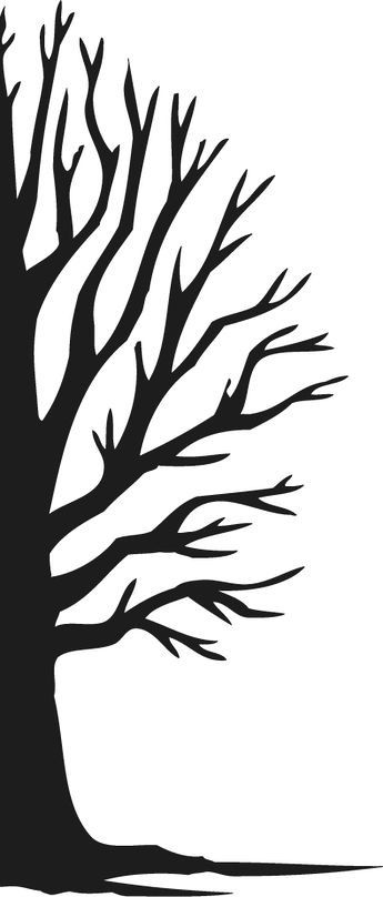 Oak Tree Silhouette, Cardboard Tree, Glass Stencil, Tree Outline, Silhouette Drawing, Tree Stencil, Tree Templates, Silhouette Template, Leaf Stencil