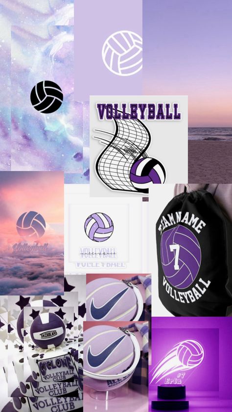 You like 👍🏽 ? Purple Volleyball, Volleyball Photos, Photo Grouping, Pretty Images, Volleyball, Purple