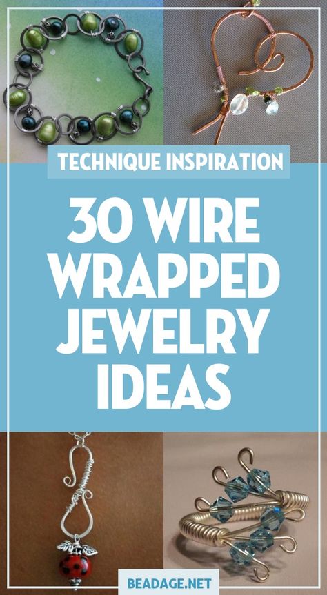 Diy Jewelry Making Ideas, Wire Wrapped Jewelry Ideas, Jewelry Making Ideas, Bracelets Hippie, Handcrafted Beaded Jewelry, Wire Wrapped Jewelry Diy, Wire Jewelry Making, Wire Wrapped Jewelry Tutorials, Wire Jewelry Tutorial