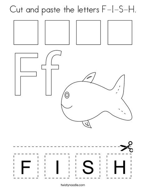 Letter F For Preschoolers Activities, Letter F Worksheets For Preschool, F Is For Fish, Mickey Coloring Pages, Word Work Kindergarten, Handwriting Worksheets For Kids, Letter Worksheets For Preschool, Twisty Noodle, Teaching Spelling