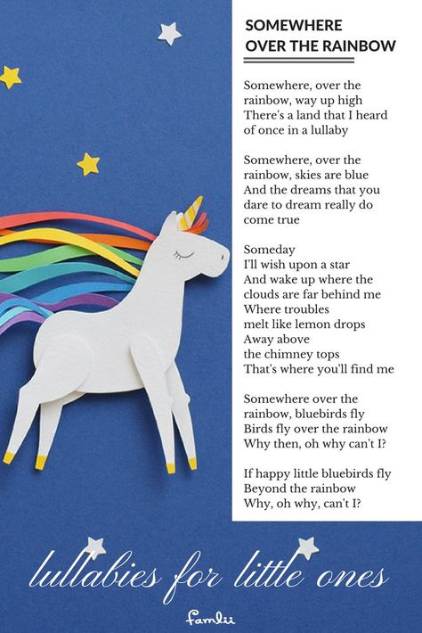 Baby Lullaby Lyrics, Lullaby Lyrics, Bedtime Songs, Nursery Rhymes Lyrics, Rainbow Songs, Lullaby Songs, Baby Lullabies, Kindergarten Songs, Childrens Poems