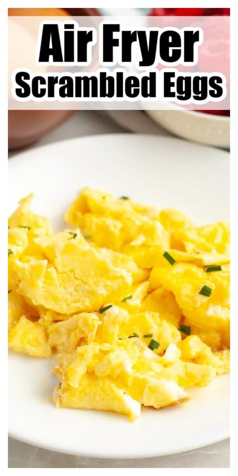 Eggs In Air Fryer, Air Fryer Eggs, Air Fryer Recipes Eggs, Airfryer Breakfast, Air Fryer Recipes Breakfast, New Air Fryer Recipes, Scrambled Eggs Recipe, Air Fryer Oven Recipes, Air Fry Recipes