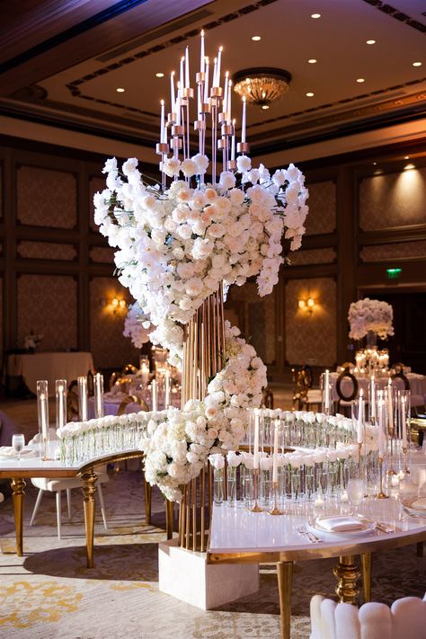 Wedding Decoration Luxury, Weddings 2025, Corporate Event Centerpieces, Royal Wedding Themes, Luxury Wedding Centerpieces, Event Venue Design, Luxury Flower Arrangement, Bride Groom Table, Arabic Wedding