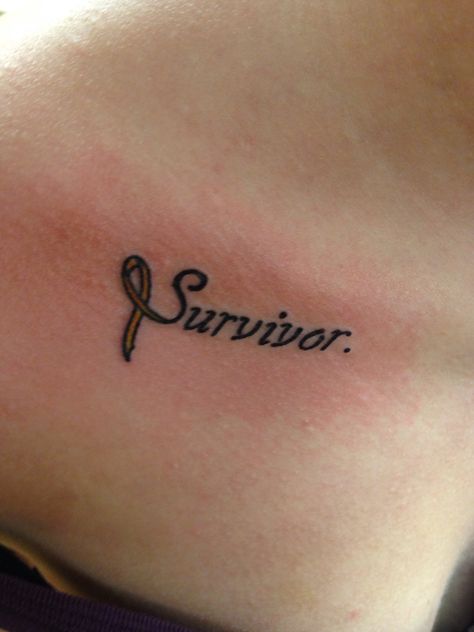 Avm Survivor Tattoo, Port Scar Tattoo Ideas, Port Tattoo Ideas, Pink Ribbon Tattoos Survivor, Surviver Tattoos For Women, Port Tattoo Cover Up, Tattoos For Domestic Abused Women, Small Survivor Tattoo, Chemo Port Tattoo