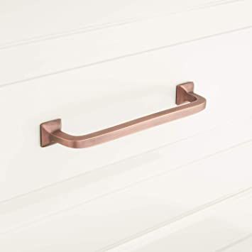 Signature Hardware 945845-4 Klein 4 Inch Center to Center Handle Cabinet Pull - - Amazon.com Brass Cabinet Pull, Brass Cabinet Pulls, Cabinet Drawer Hardware, Acrylic Tub, Cabinet Hardware Pulls, Brass Cabinet, Drawer Hardware, Handle Cabinet, Signature Hardware