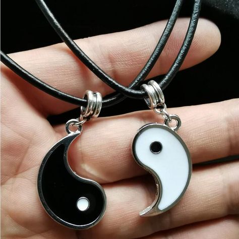 Paired Things Necklace Yin Yang | Paired Pendants Yin Yang - Necklace