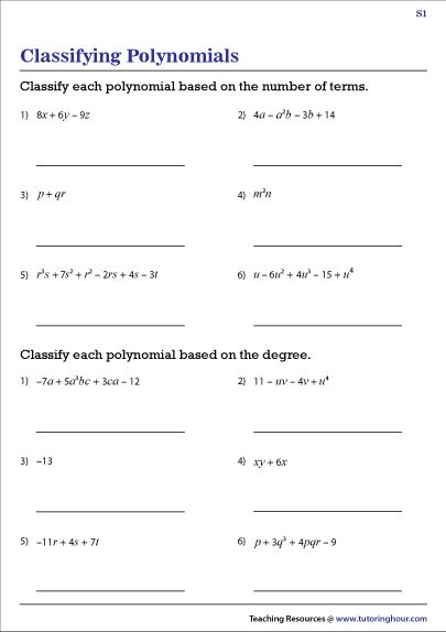 Polynomials Worksheet, Multiplying Polynomials, Algebra 1, Parts Of Speech, Math Worksheets, High School Students, Free Printables, To Share, Education