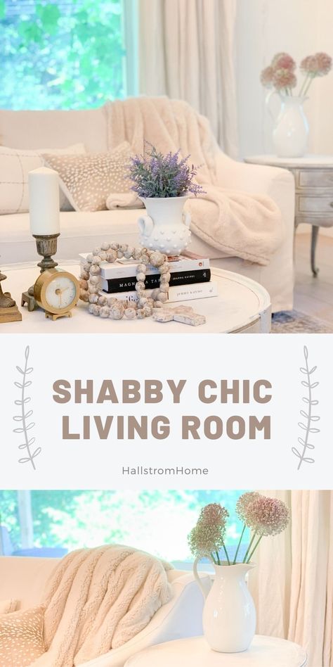 Shabby Chic Living Room / Modern Shabby Chic Living Room / Shabby Chic Living Room Decor ideas / Modern Shabby chic / Boho Shabby Chic / HallstromHome Shabby Chic Tv Unit, Living Room Shabby Chic, Living Room Decor Ideas Modern, Shabi Chic, Fancy Living Rooms, Vintage Shabby Chic Decor, Shabby Chic Dining Room, Shabby Chic Decor Living Room, Chic Living Room Decor