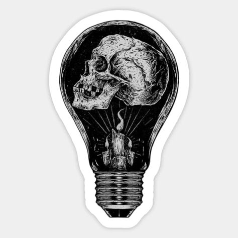 Bulb Sketch, Sketch Stickers, Dark Stickers, Skeleton Sticker, Arte Grunge, Arte Punk, Black And White Stickers, Fun Pics, Stickers Kawaii