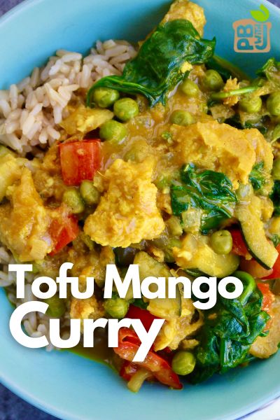 Tofu Mango Curry Recipe - Plant-Based with Jeremy Mango Curry Recipe, Jackfruit Recipes, Mango Curry, Mango Recipes, Chickpea Curry, Extra Firm Tofu, Curry Recipe, Cooking Together, Curry Paste