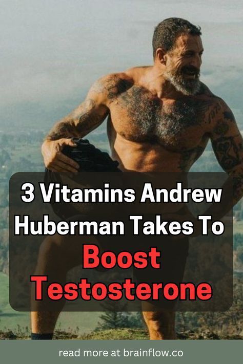 Want to know the secret behind Andrew Huberman’s testosterone-boosting strategy? Discover the 3 essential vitamins he takes to naturally support healthy testosterone levels, build muscle, and improve energy. These science-backed vitamins are a must for optimizing men’s health and performance. Click the link to learn more about Huberman's vitamin regimen, and be sure to save this pin for quick access to these testosterone-boosting tips! Vitamin Regimen, Boost Testosterone Naturally, Foods For Energy, Gym Meals, Increase Testosterone Naturally, Ways To Increase Testosterone, Ashwagandha Benefits, Andrew Huberman, Food To Gain Muscle