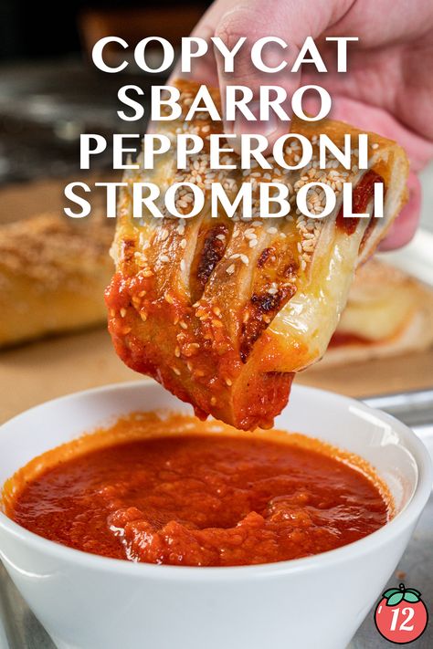 Copycat Sbarro Pepperoni Stromboli | 12 Tomatoes Sbarro Stromboli Recipe, Sbarro Pizza Recipe, Stromboli Recipe Pepperoni, Pepperoni Stromboli, Stuffed Pastry, Pepperoni And Cheese, Pepperoni Recipes, Stromboli Recipe, Mall Food Court