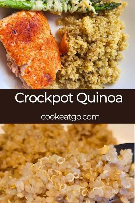 Crockpot Quinoa Recipes, Crock Pot Quinoa, Crockpot Quinoa, Dinner Protein, Making Quinoa, Crockpot Recipe, Side Dish Recipes Easy, Healthy Side, Best Side Dishes