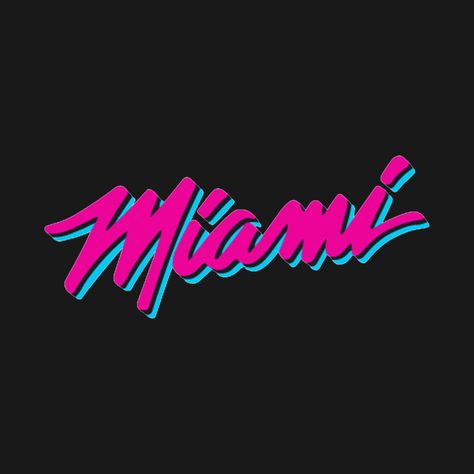 Miami Sign Aesthetic, Miami Typography, Miami Vice Party, Miami Wallpaper, Miami Logo, Grill Logo, Miami Sunset, Miami Art Deco, Sunset Design