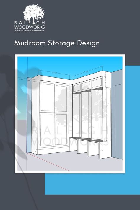 Mud Room Design by Raleigh Woodworks L Shaped Mudroom Lockers With Doors, Corner Mudroom Lockers With Doors, Mudroom Laundry Room Half Bath Ideas, L Shaped Mudroom Storage, L Shape Mudroom Lockers, L Shaped Storage Cabinet, U Shaped Mudroom Ideas, L Shape Mudroom Ideas, Laundry Room With Lockers