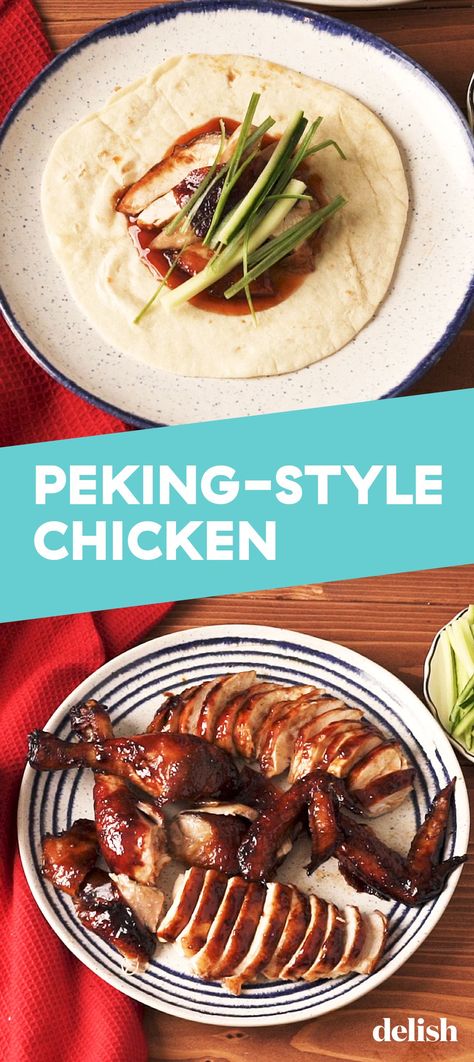 Peking Chicken Chinese, Peking Chicken Recipe, Peking Chicken, Chinese Roast Duck, Peking Duck Recipe, Chinese Meals, Syrian Food, Chicken Tonight, Chinese Takeaway