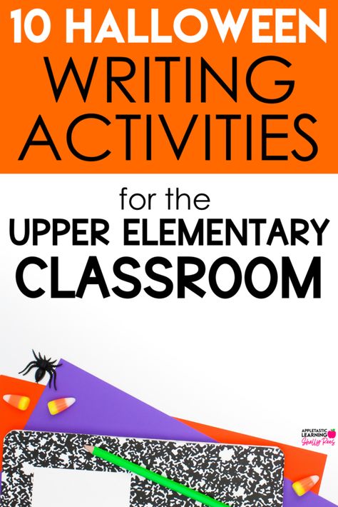 Get 10 fun ideas for Halloween writing activities, including Halloween writing prompts, story starters, write the room, design a haunted house, spooky make your own monster crafts, and more! Perfect Halloween and October writing activities for 3rd grade, 4th grade, 5th grade, and middle school students. Halloween Writing Activities 3rd Grade, Halloween Writing Prompts Story Starters, Writing Activities For 3rd Grade, 5th Grade Writing Activities, Writing Prompts Story Starters, Halloween Unit Study, Halloween Creative Writing, October Writing Prompts, Halloween Writing Activities