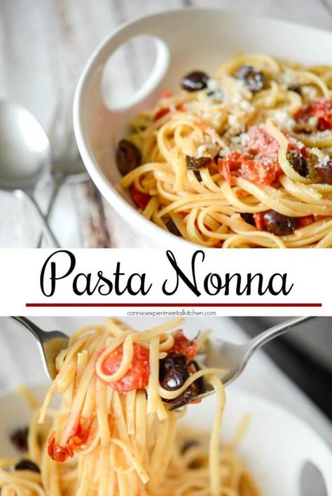 Pasta Nonna, Tasty Noodles Recipe, Pasta Noodle Recipe, Pasta Side Dishes, Pasta Sides, Olive Recipes, Pasta Dinners, Pasta Dinner Recipes, Perfect Pasta