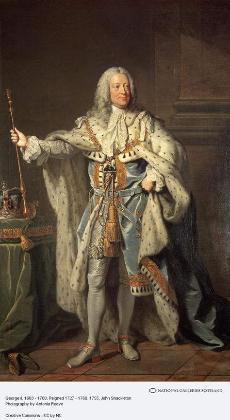 George II, 1683 - 1760. Reigned 1727 - 1760 | Page 7 | National Galleries of Scotland Hanoverian Kings, Coronation Robes, Hanover Germany, King George Ii, History Of Fashion, Royal History, Doll Museum, Military Costumes, English Royal Family