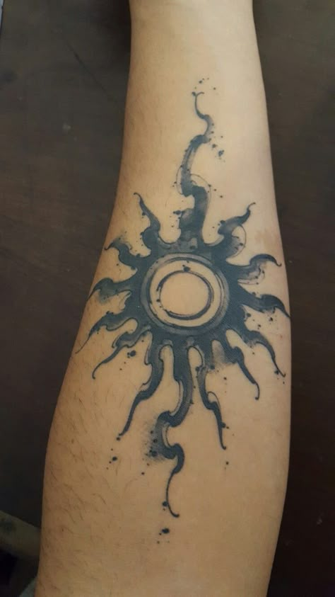 Sun Tattoo Arm Half Sleeves, Edgy Sun Tattoo, Sun Flare Tattoo, Sun Eclipse Tattoo, Burning Sun Tattoo, Blackwork Sun Tattoo, Squiggly Sun Tattoo, Men’s Sun Tattoo, Sun Themed Tattoos